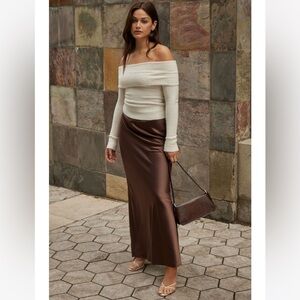 Dynamite Melody Satin Skirt